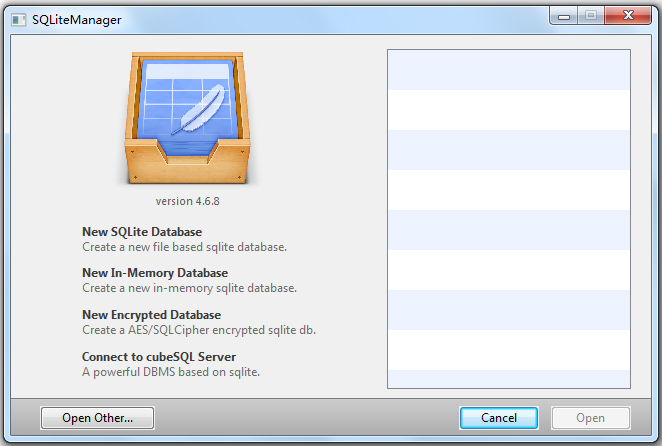 SQLiteManager(数据库管理工具) V4.6.8