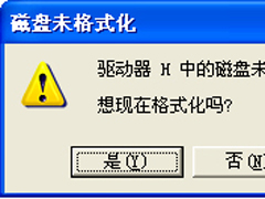 U盘连接电脑后提示“磁盘未被格式化”怎么办？