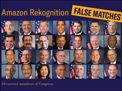 外媒：亚马逊Rekognition人脸识别系统误将28名美国议员识别为罪犯